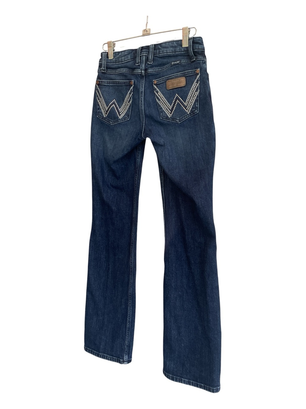 Wrangler Retro Rhinestone Pocket Bootcut Jeans Dark Wash 25x30